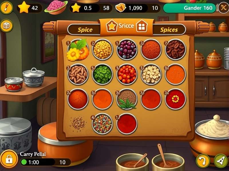 Curry Carnival Quest restaurant management interface